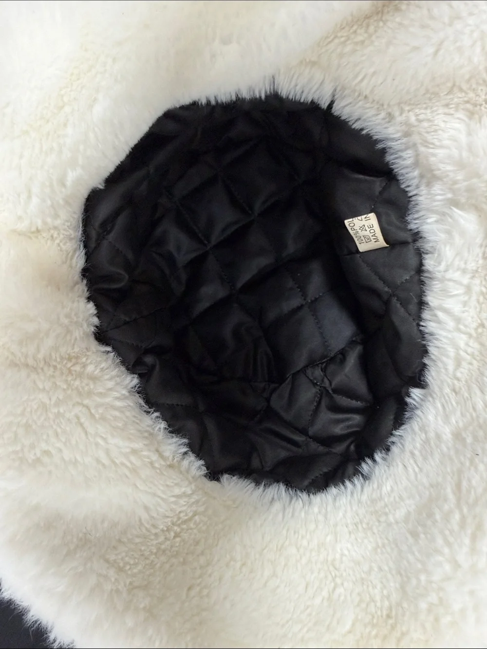 White Faux Fur Bucket Hat - Soft Winter Hat